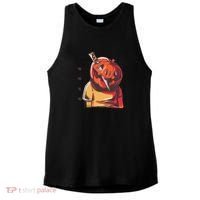 Prisoner Pumpkin Mug Shot Ladies PosiCharge Tri-Blend Wicking Tank thumb 0