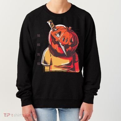 Prisoner Pumpkin Mug Shot Women's Sweatshirt