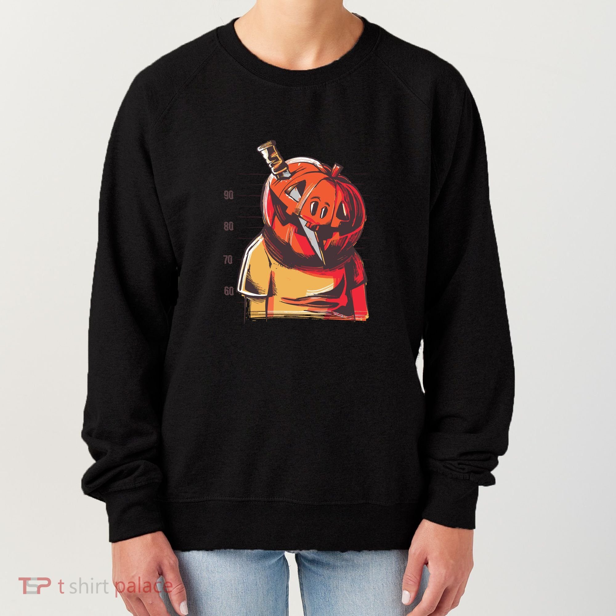 Prisoner Pumpkin Mug Shot Women's Sweatshirt