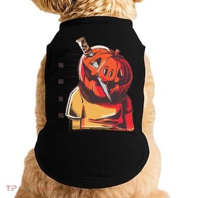 Prisoner Pumpkin Mug Shot Doggie Tank