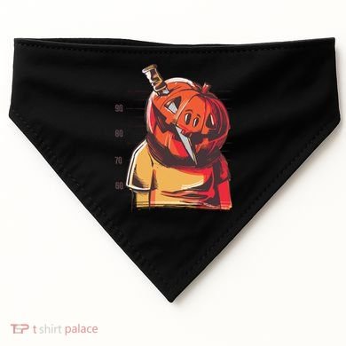Prisoner Pumpkin Mug Shot USA-Made Doggie Bandana