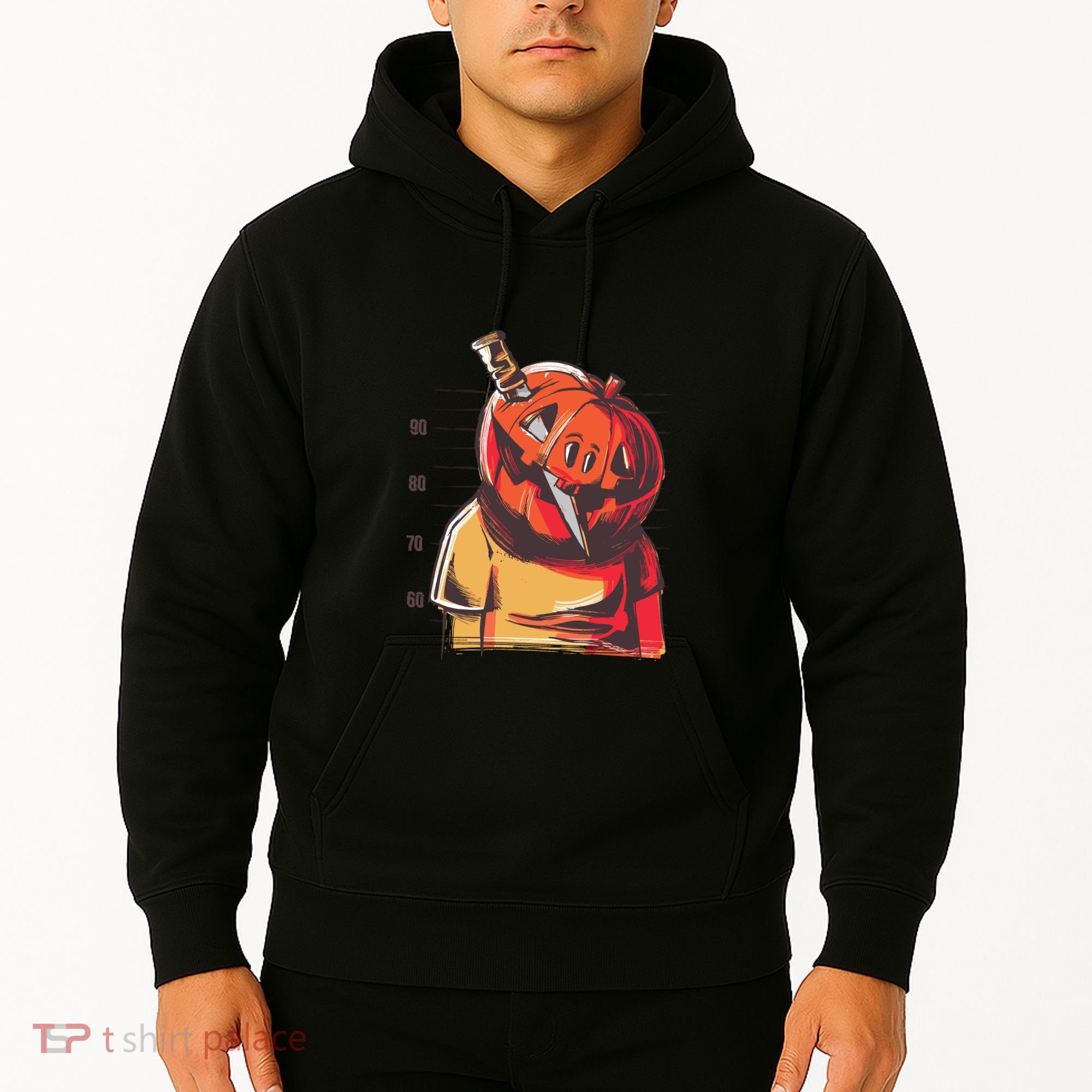 Prisoner Pumpkin Mug Shot Hoodie