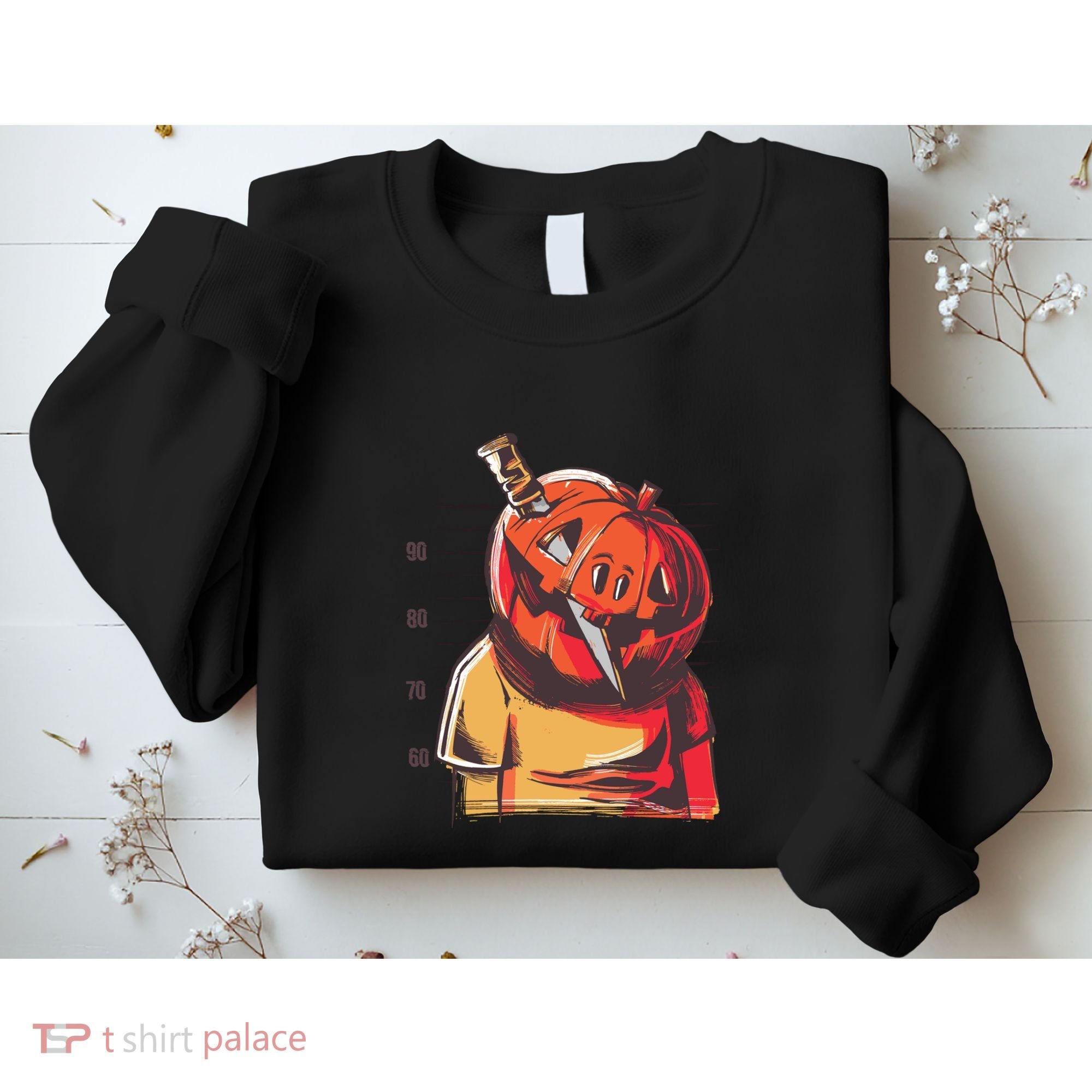 Prisoner Pumpkin Mug Shot Sweatshirt