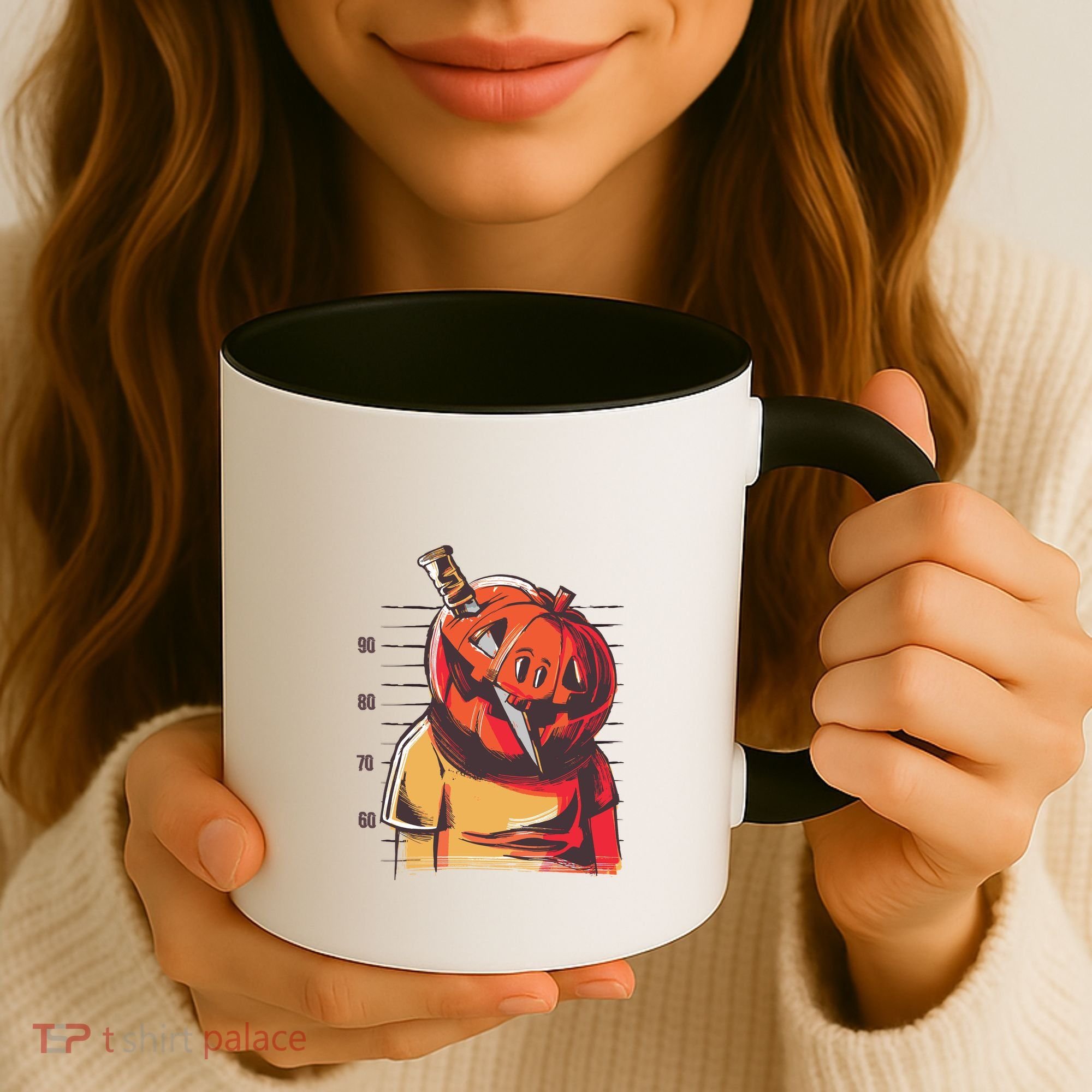 Prisoner Pumpkin Mug Shot Coffee Mug