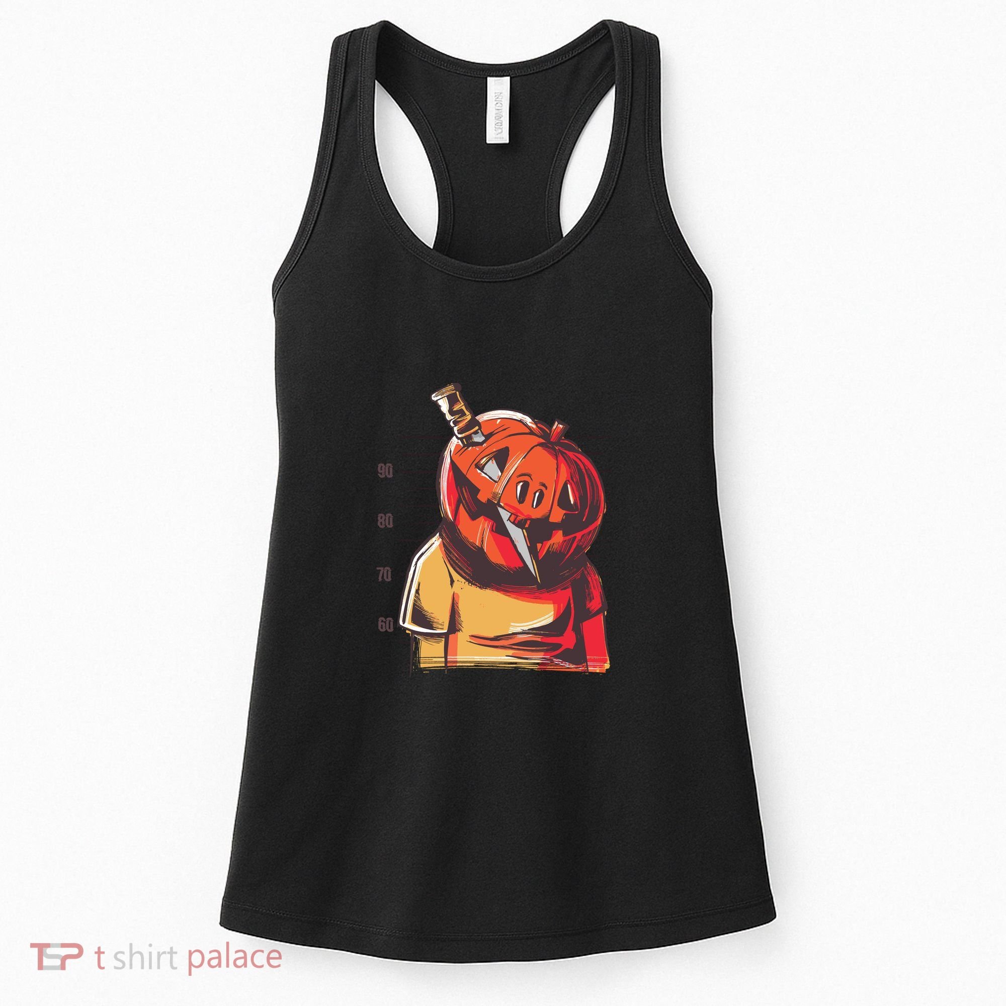 Prisoner Pumpkin Mug Shot Women's Tank Top