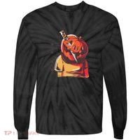 Prisoner Pumpkin Mug Shot Tie-Dye Long Sleeve Shirt thumb 0