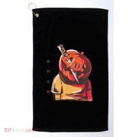 Prisoner Pumpkin Mug Shot Golf Towel thumb 0
