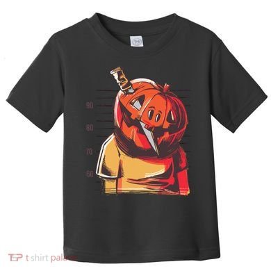 Prisoner Pumpkin Mug Shot Toddler T-Shirt