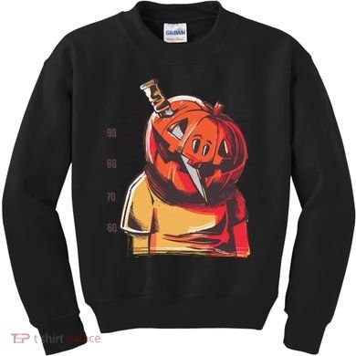 Prisoner Pumpkin Mug Shot Kids Sweatshirt