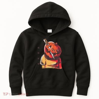 Prisoner Pumpkin Mug Shot Kids Hoodie