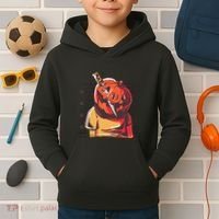 Prisoner Pumpkin Mug Shot Kids Hoodie thumb 2