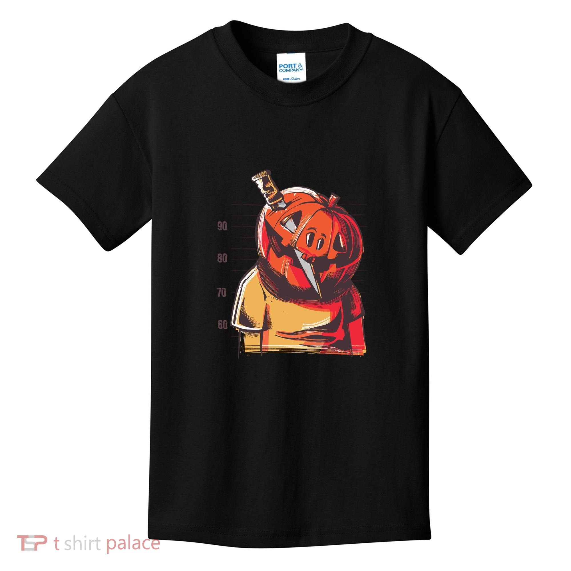 Prisoner Pumpkin Mug Shot Kids T-Shirt