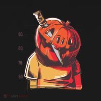 Prisoner Pumpkin Mug Shot Kids Tie-Dye T-Shirt thumb 3