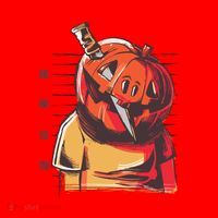 Prisoner Pumpkin Mug Shot Santa Hat thumb 1