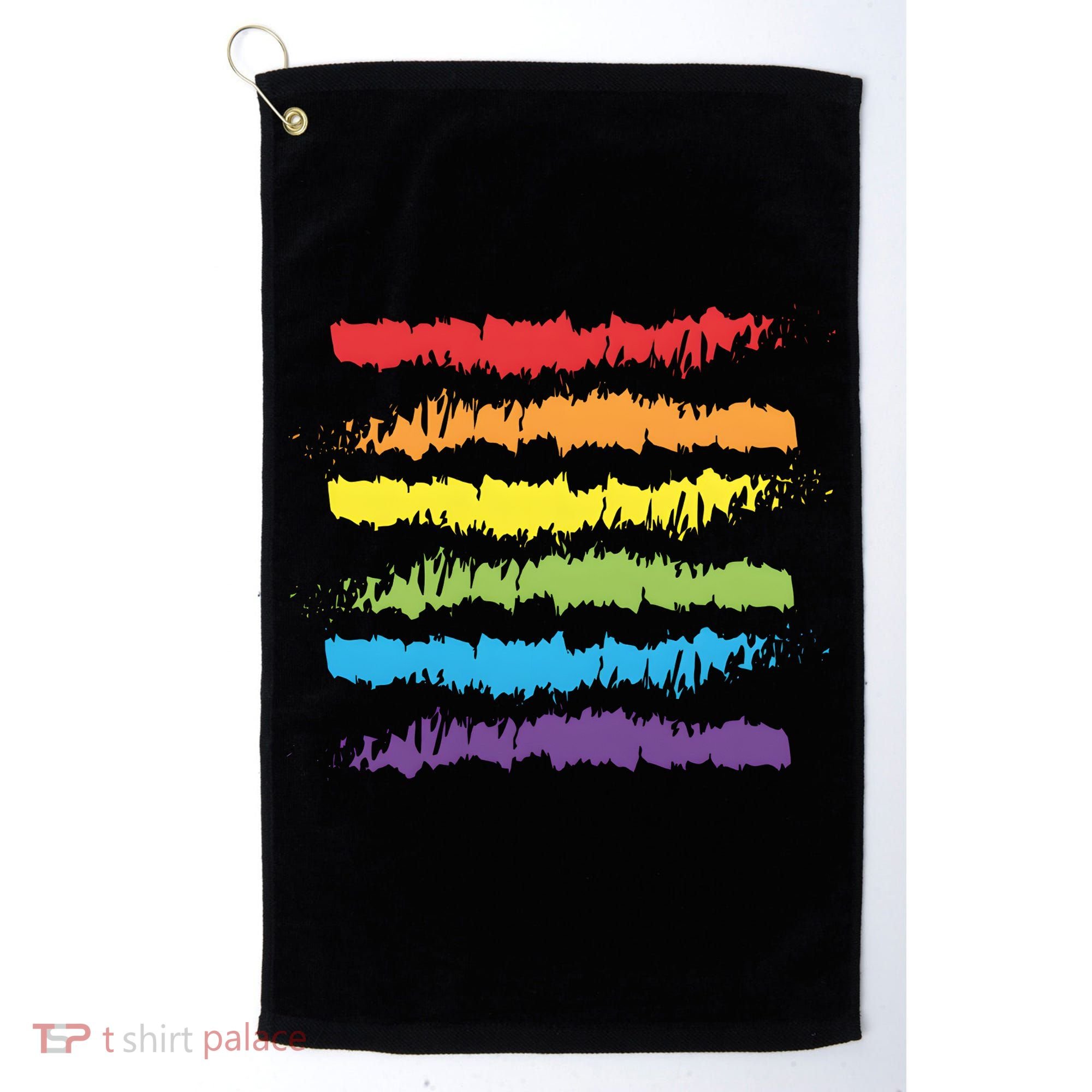 Pride Rainbow Lgbtq+ Love Is Love Golf Towel
