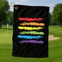 Pride Rainbow Lgbtq+ Love Is Love Golf Towel thumb 1