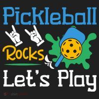 Pickleball Rocks Let's Play For Pickleball Paddleball Women's Sweatshirt thumb 2