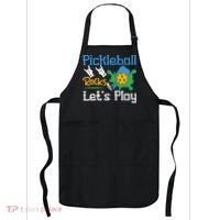 Pickleball Rocks Let's Play For Pickleball Paddleball Apron thumb 0