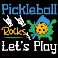 Pickleball Rocks Let's Play For Pickleball Paddleball Sweatshirt thumb 3