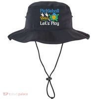 Pickleball Rocks Let's Play For Pickleball Paddleball Bucket Hat thumb 0