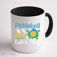 Pickleball Rocks Let's Play For Pickleball Paddleball Coffee Mug thumb 1