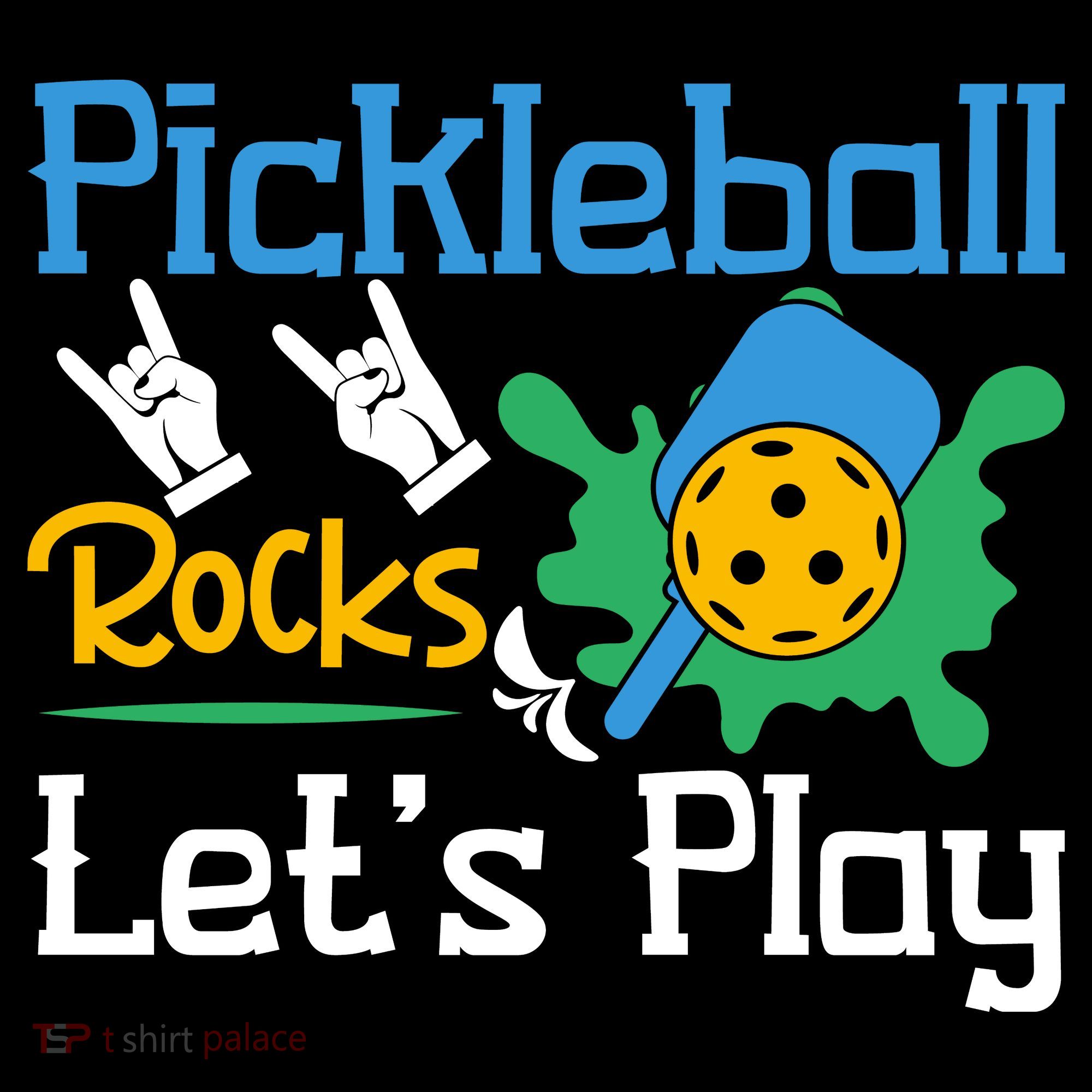 Pickleball Rocks Let's Play For Pickleball Paddleball Coffee Mug