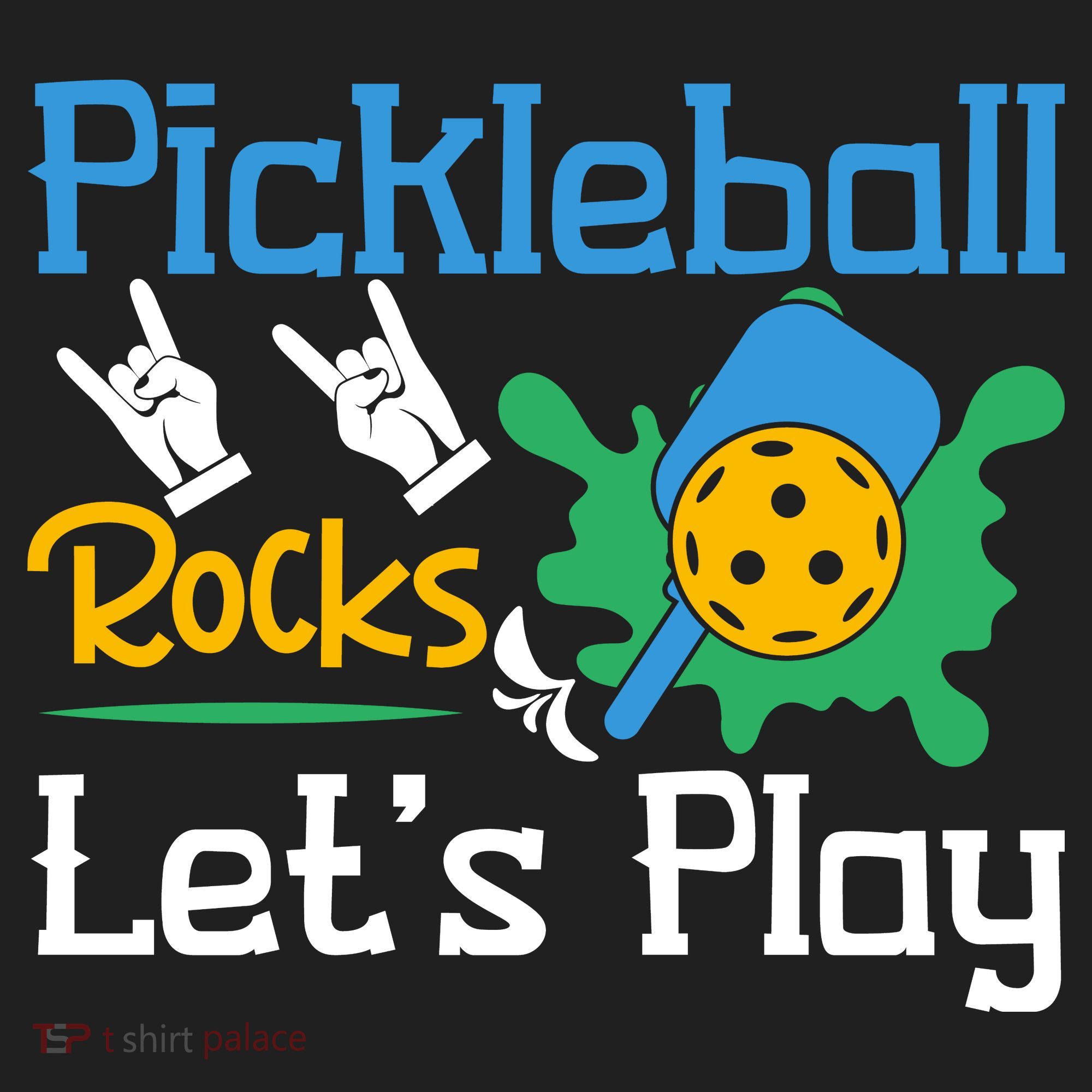 Pickleball Rocks Let's Play For Pickleball Paddleball Beanie