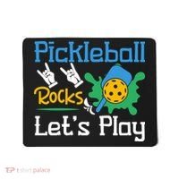 Pickleball Rocks Let's Play For Pickleball Paddleball Mousepad thumb 0