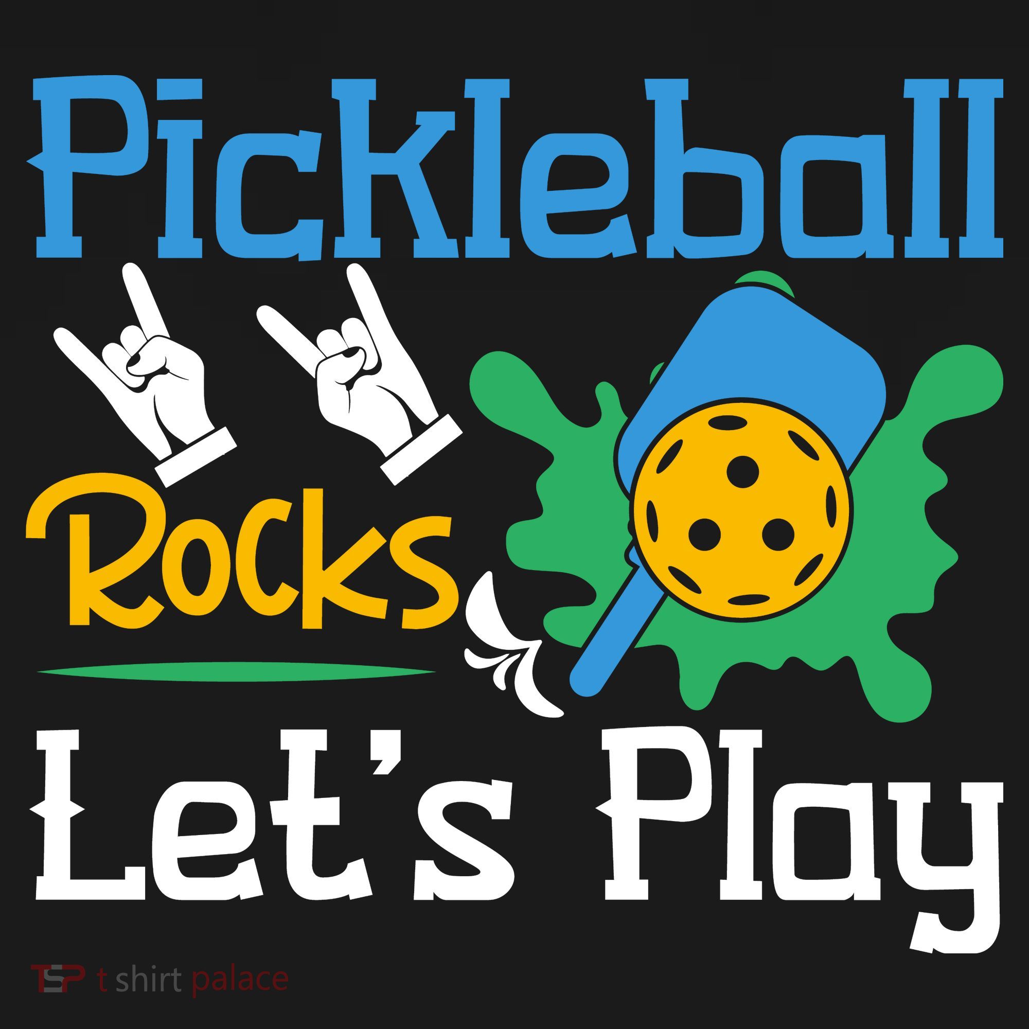 Pickleball Rocks Let's Play For Pickleball Paddleball Mousepad