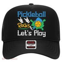 Pickleball Rocks Let's Play For Pickleball Paddleball Hat thumb 0