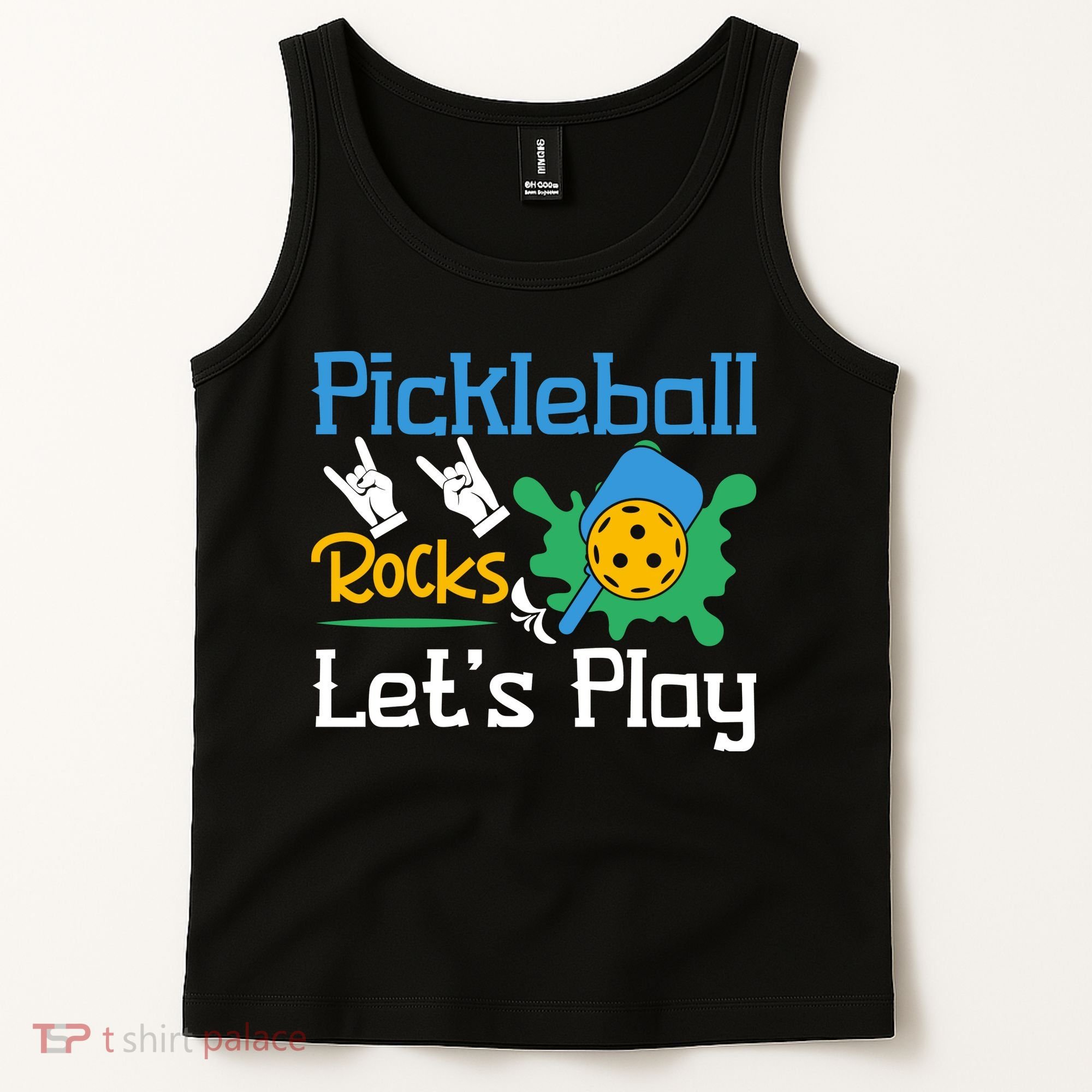 Pickleball Rocks Let's Play For Pickleball Paddleball Tank Top