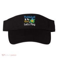 Pickleball Rocks Let's Play For Pickleball Paddleball Visor thumb 0