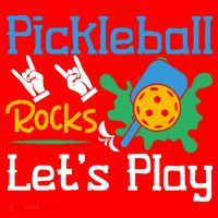 Pickleball Rocks Let's Play For Pickleball Paddleball Santa Hat thumb 1