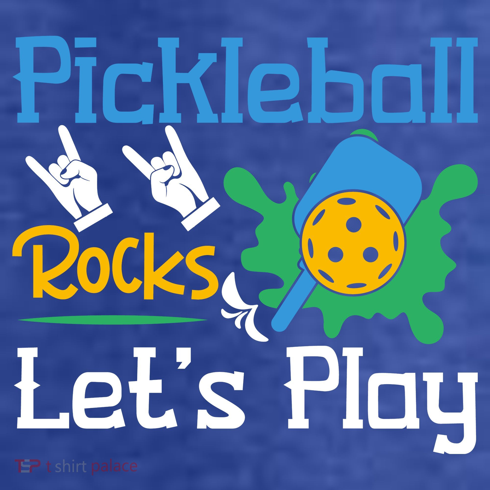 Pickleball Rocks Let's Play For Pickleball Paddleball Women's Hoodie