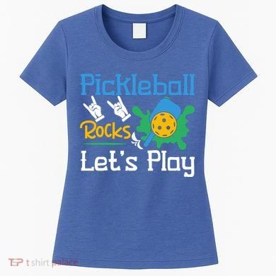 Pickleball Rocks Let's Play For Pickleball Paddleball Women's T-Shirt