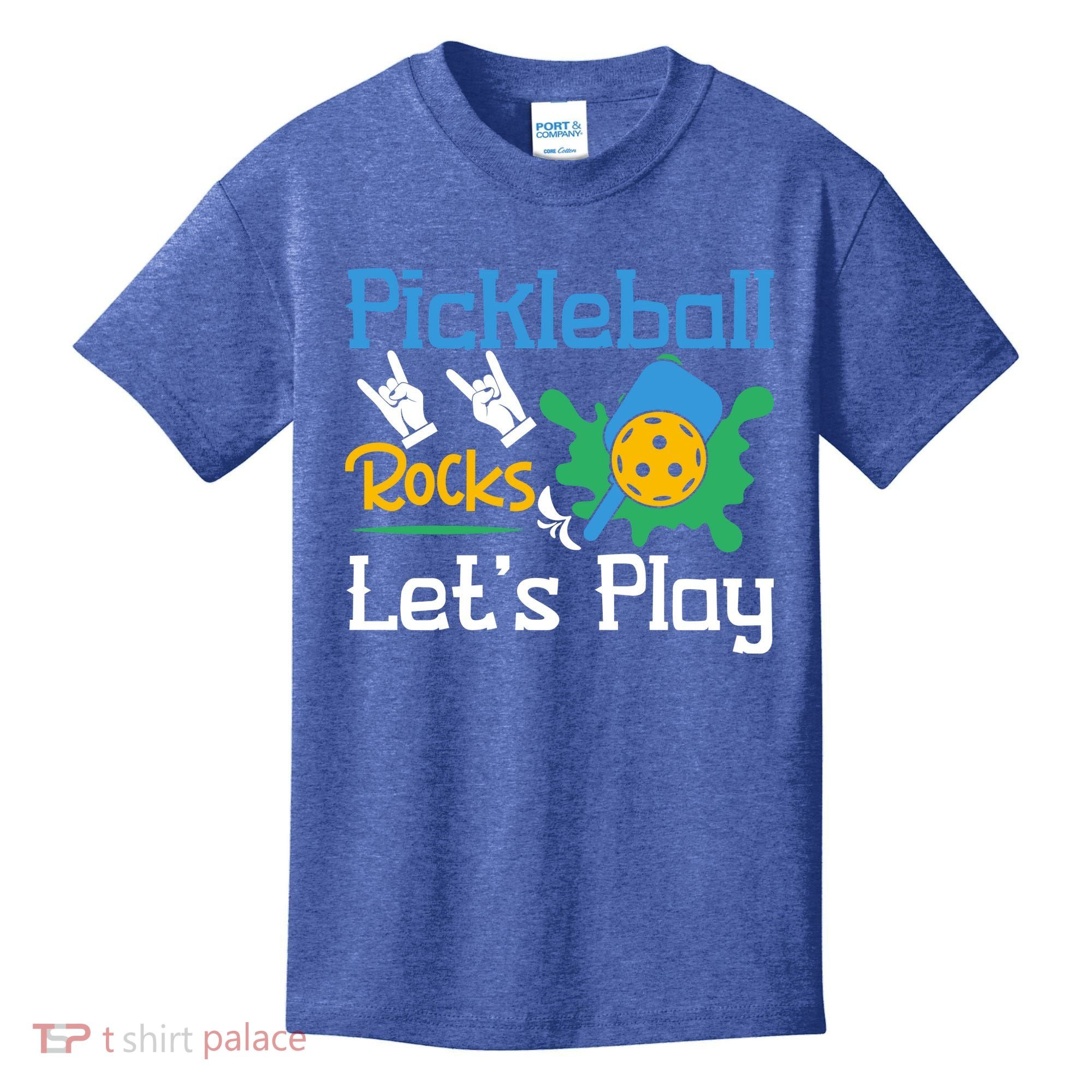 Pickleball Rocks Let's Play For Pickleball Paddleball Kids T-Shirt