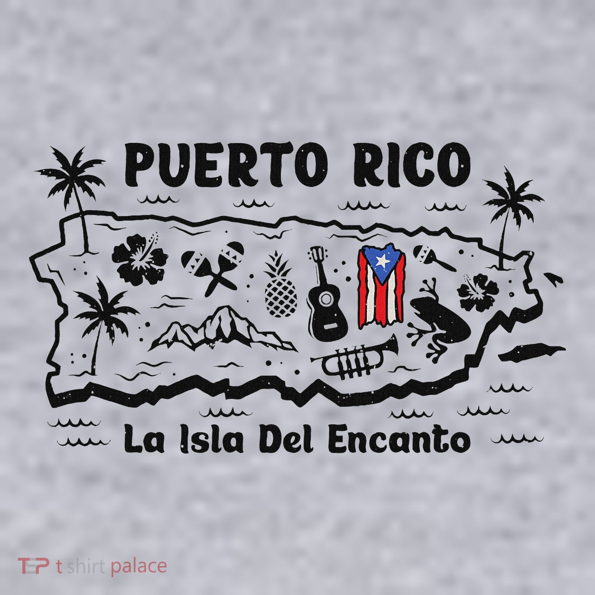Puerto Rico La Isla Del Puerto Rican Flag Retro Women's Sweatshirt