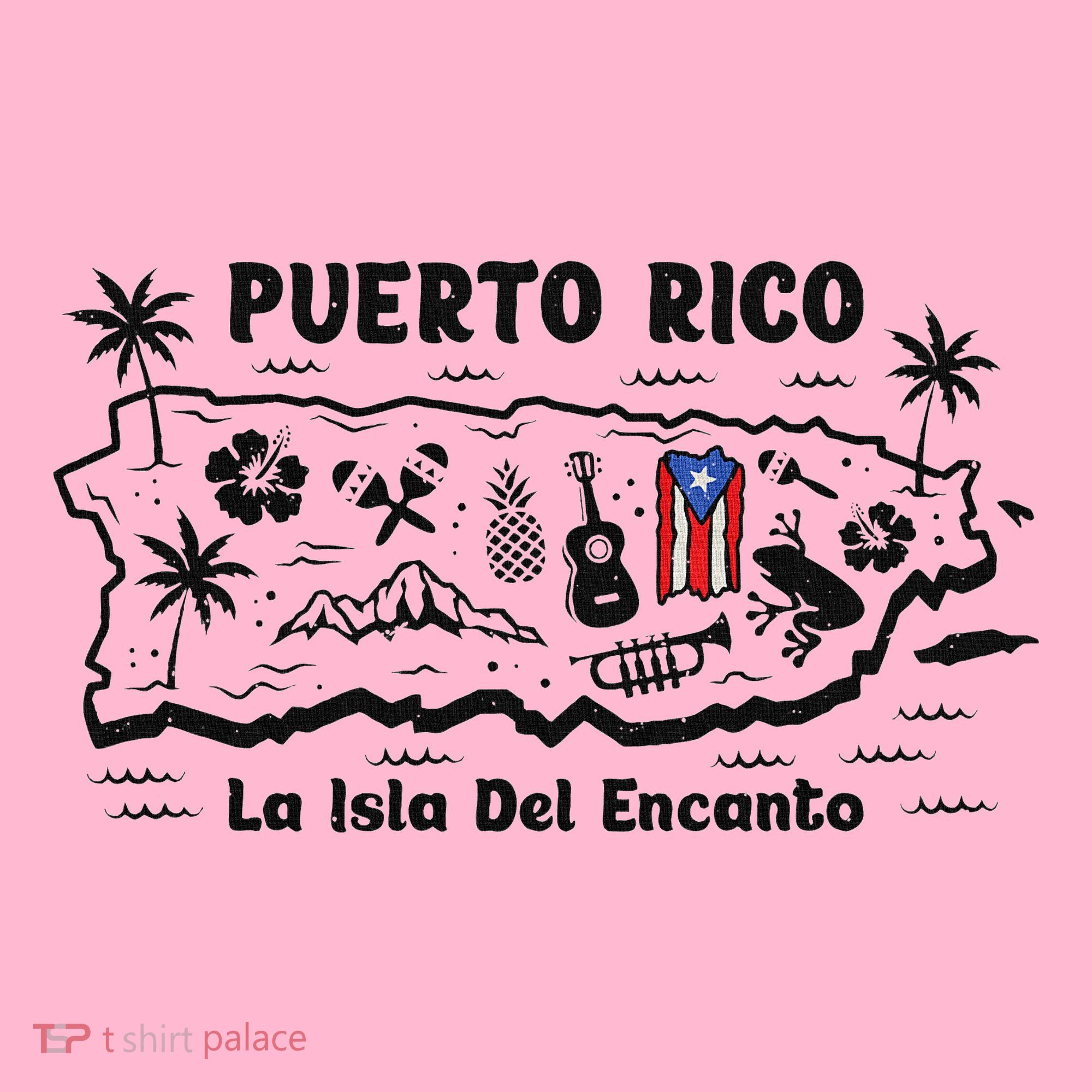Puerto Rico La Isla Del Puerto Rican Flag Retro Coaster