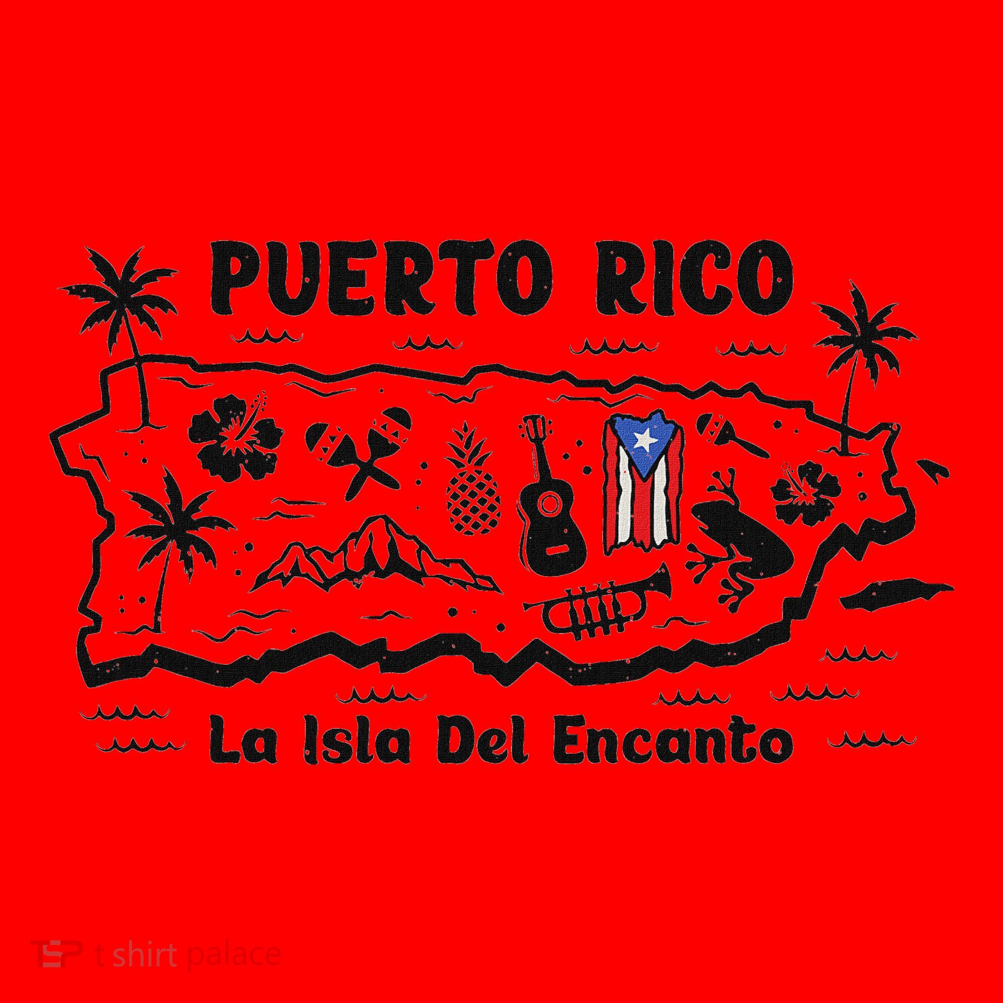Puerto Rico La Isla Del Puerto Rican Flag Retro Santa Hat