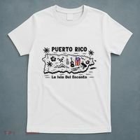 Puerto Rico La Isla Del Puerto Rican Flag Retro T-Shirt thumb 5