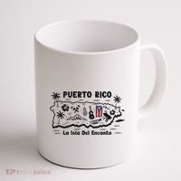 Puerto Rico La Isla Del Puerto Rican Flag Retro Coffee Mug thumb 1