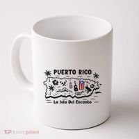Puerto Rico La Isla Del Puerto Rican Flag Retro Coffee Mug thumb 0