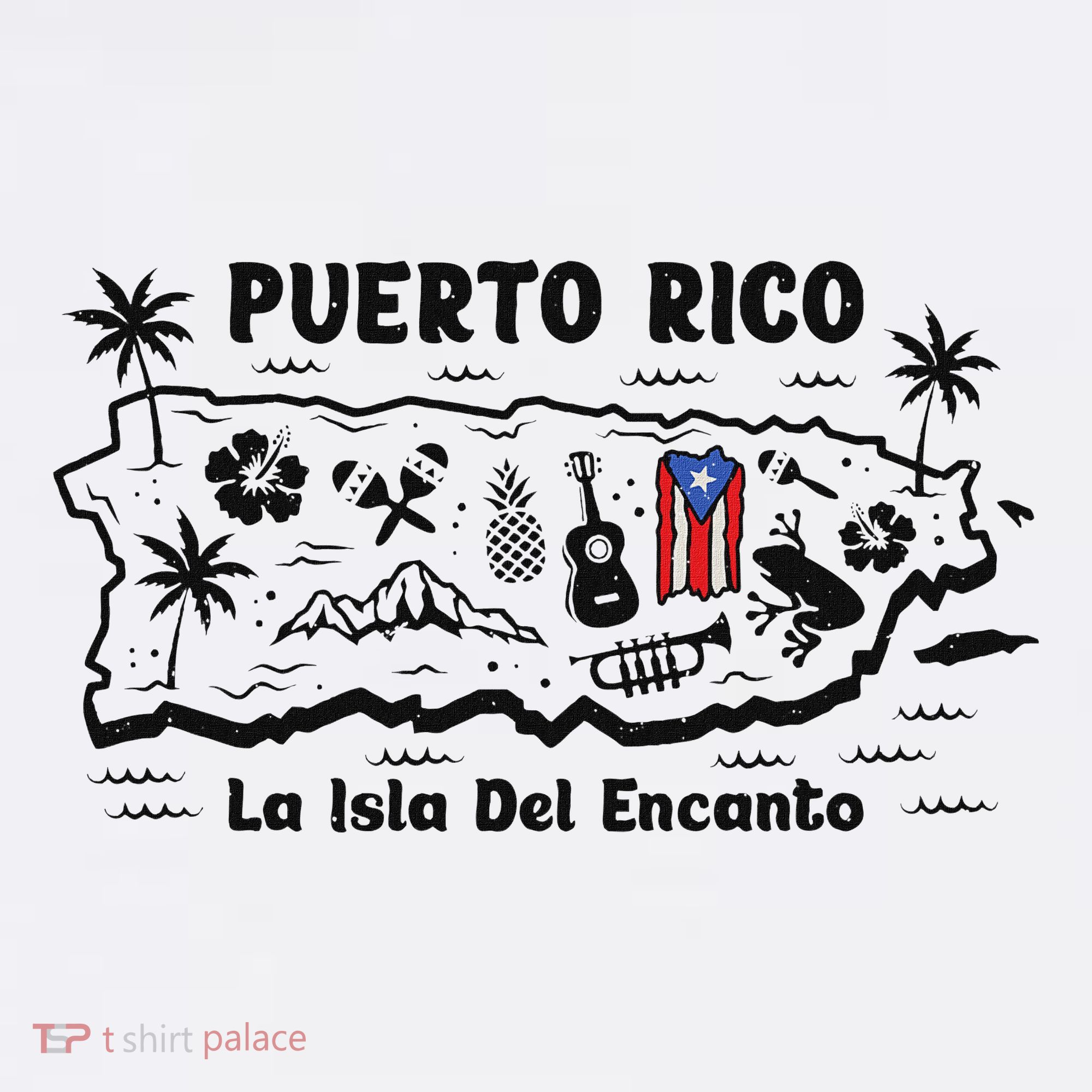 Puerto Rico La Isla Del Puerto Rican Flag Retro Baby Bodysuit