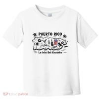 Puerto Rico La Isla Del Puerto Rican Flag Retro Toddler T-Shirt thumb 0