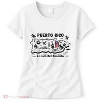 Puerto Rico La Isla Del Puerto Rican Flag Retro Women's T-Shirt thumb 0