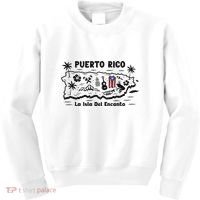 Puerto Rico La Isla Del Puerto Rican Flag Retro Kids Sweatshirt thumb 0