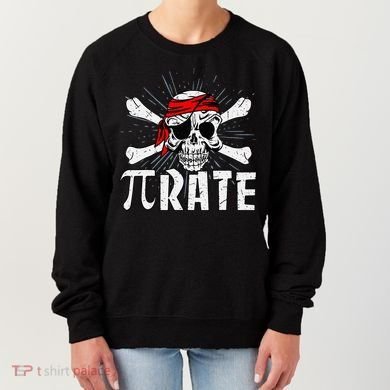 Pi Rate Math Teacher Halloween Costume Funny Pi Pirate Women's Sweatshirt