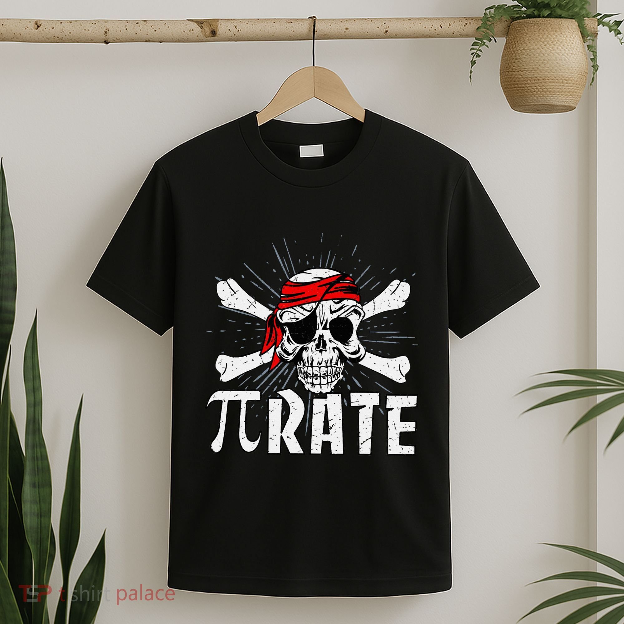 Pi Rate Math Teacher Halloween Costume Funny Pi Pirate T-Shirt