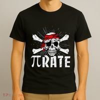 Pi Rate Math Teacher Halloween Costume Funny Pi Pirate T-Shirt thumb 3