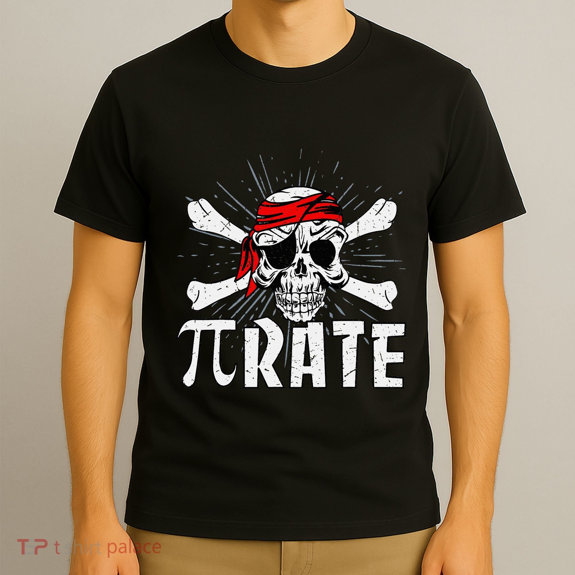 Pi Rate Math Teacher Halloween Costume Funny Pi Pirate T-Shirt